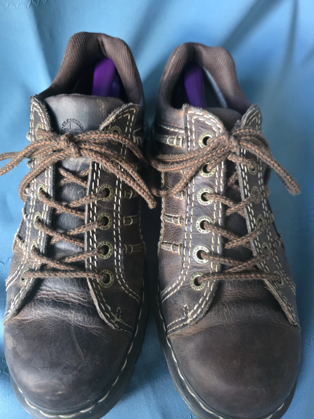 Dr. Martens Vintage Keith Chunky Leather Shoes Brown Casual Oxfords Men 10 Wm 11